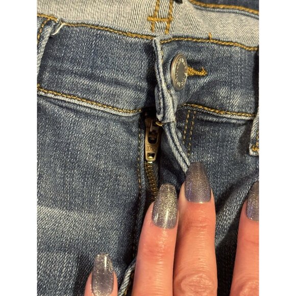 Judy Blue Jeans Womens 7/28‎ Blue Skinny Fit Distressed Stretch Denim Pants City - Picture 5 of 13